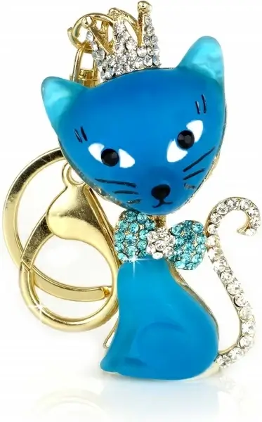 cat key ring keychain