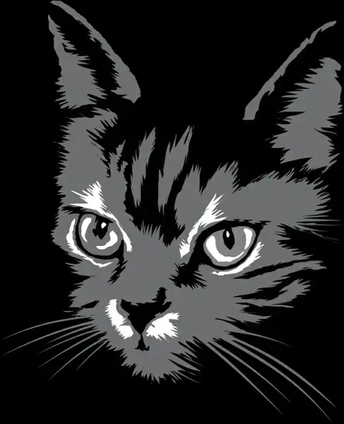 cat silhouette vector