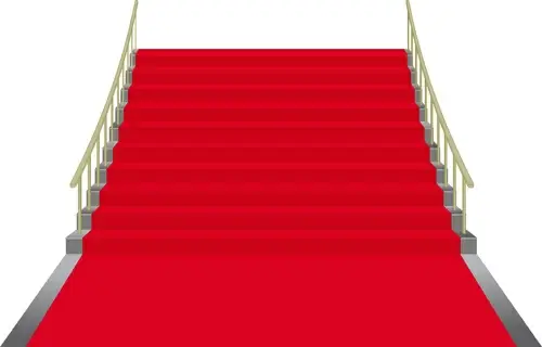 celebration red carpet background vector