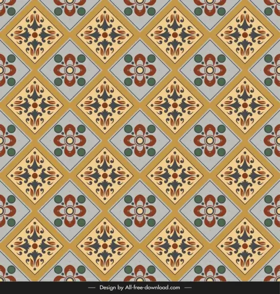 ceramic tile pattern template colorful classic repeating symmetry