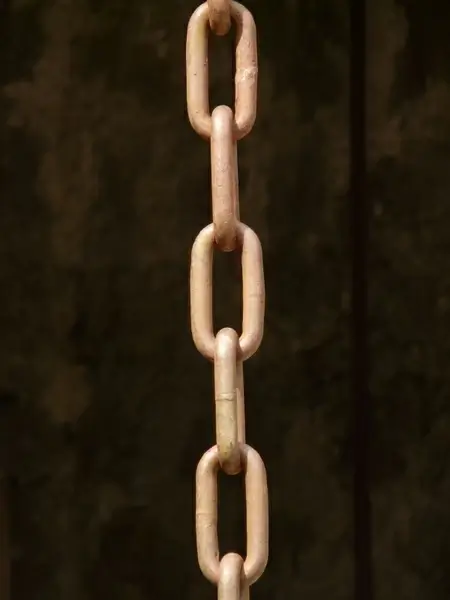 chains links of the chain iron