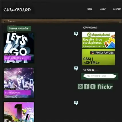 Chalkboard Template