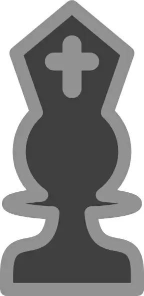 Chess Bishop Black clip art