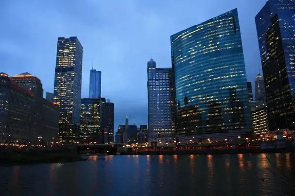 chicago chicago night chicago river