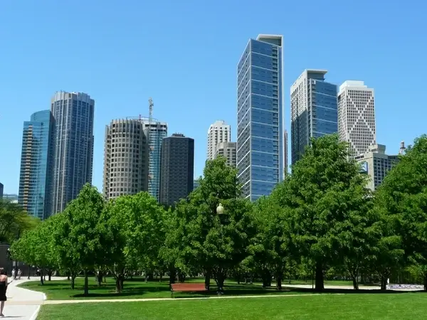 chicago skyline skyscraper