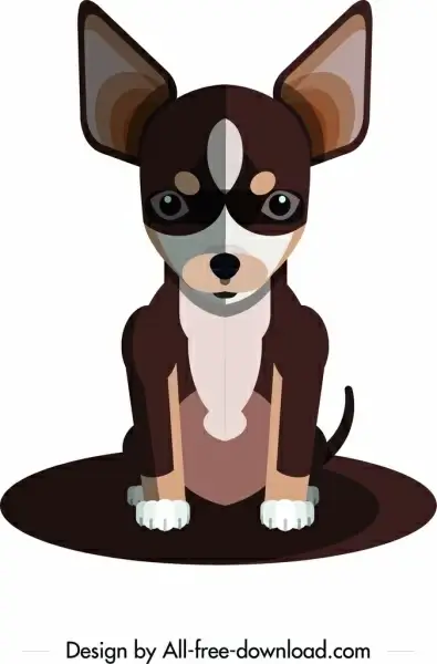 chihuahua dog icon cute cartoon character