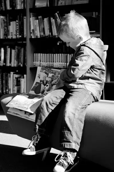 child and books