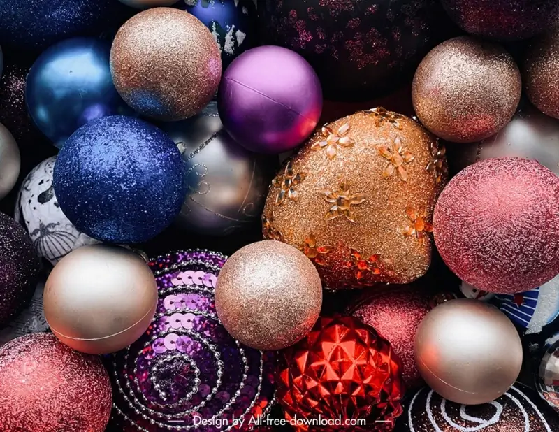 christmas  brushes backdrop elegant bauble balls