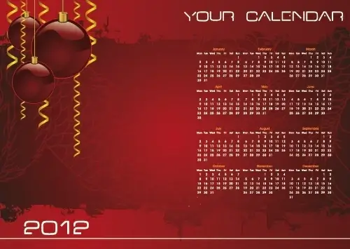 christmas day background calendar 02 vector