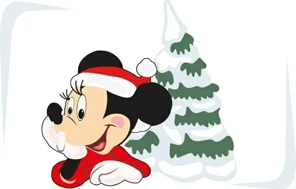 Christmas free vector art and Mickey Mouse