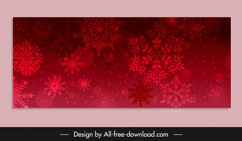  christmas pattern template elegant dark red bokeh snowflakes decor