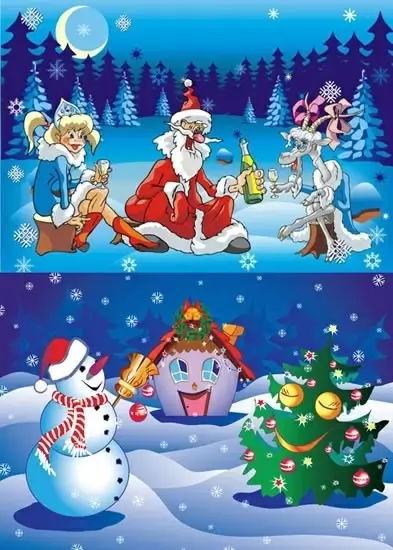 christmas backgrounds cute colorful cartoon design