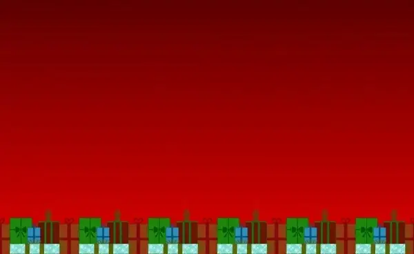 christmas presents red background