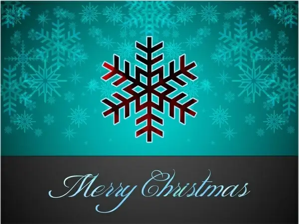 christmas background template elegant snowflakes decor