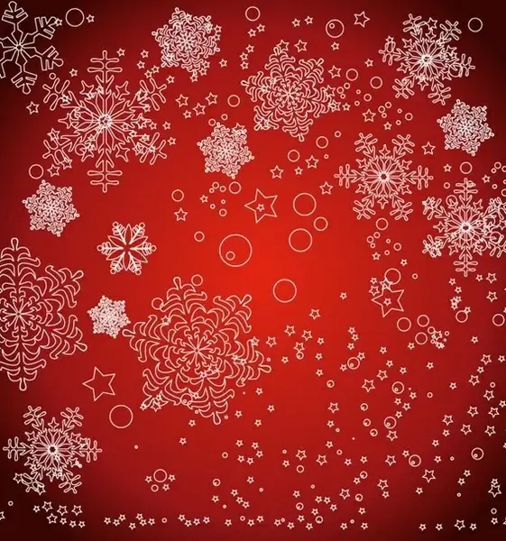 christmas snowflakes vector graphic