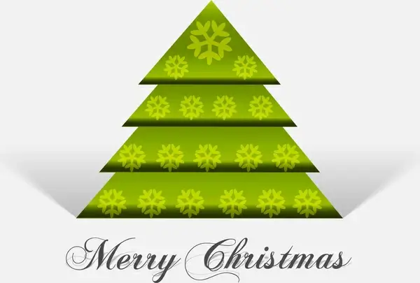 christmas tree bright colorful vector background