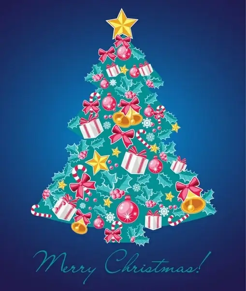 Christmas Tree Vector Illustration 7