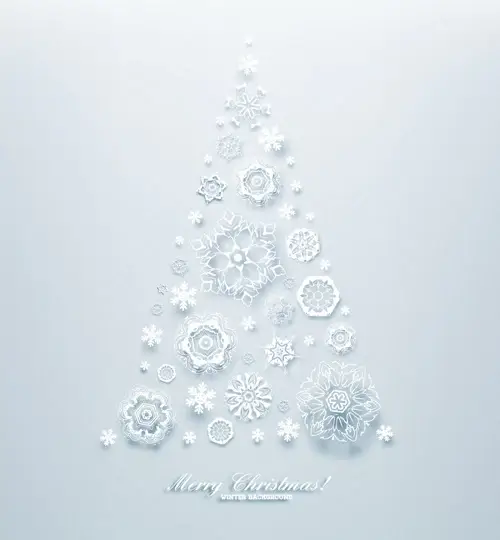 christmas winter backgrounds vector 