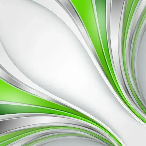 chrome wave with abstract background vector