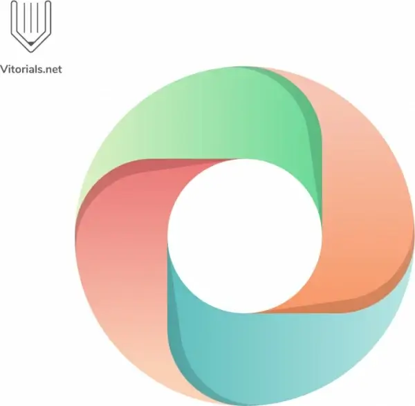 circular abstract colorful logo design