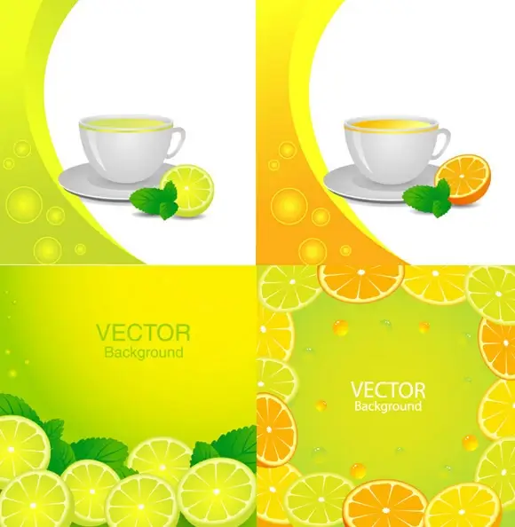 citrus hybrid background vector