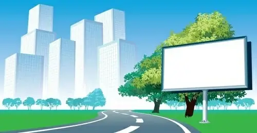 city billboards creative design vector graphics