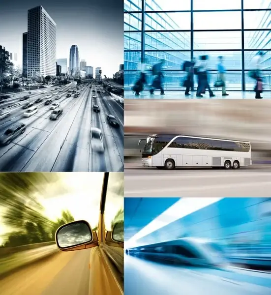 city with the speed of highdefinition picture