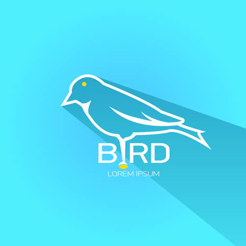 classic bird logo design elements vector