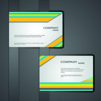 classic business cards design vector
