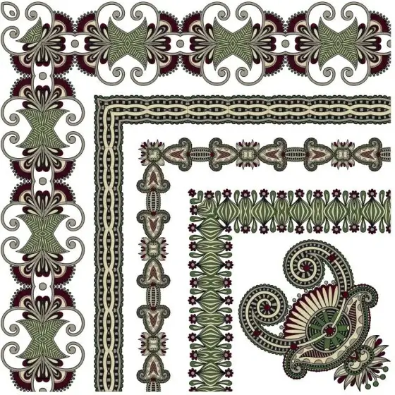 classic decorative patterns elements 03 vector