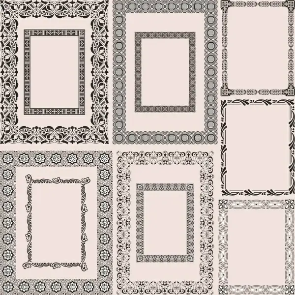 decorative frames templates elegant classical symmetric seamless design