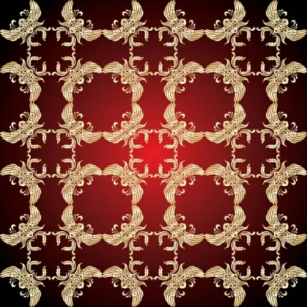 decorative pattern elegant royal decor repeating symmetric design