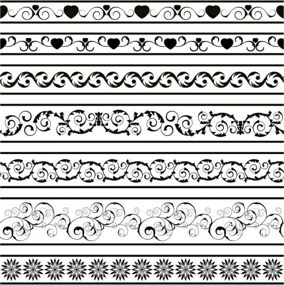 classic lace pattern 10 vector