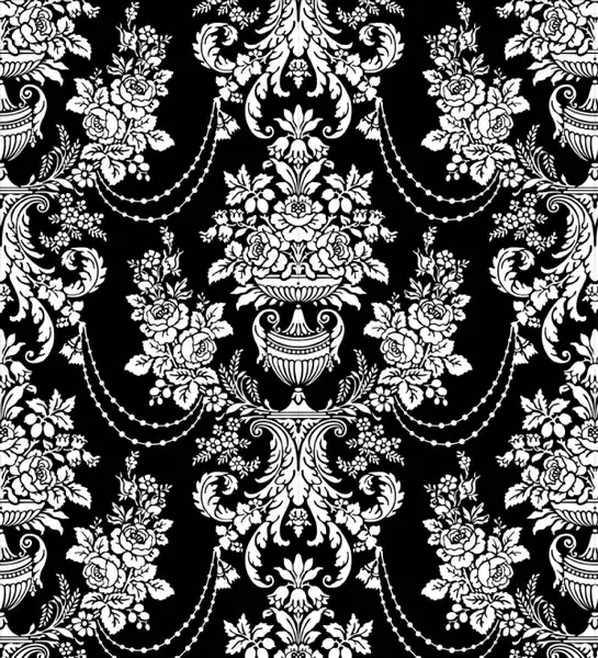 classic traditional black and white pattern 02 vector