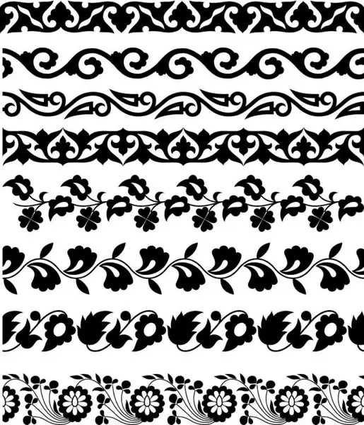 classic traditional pattern lace 02 vector