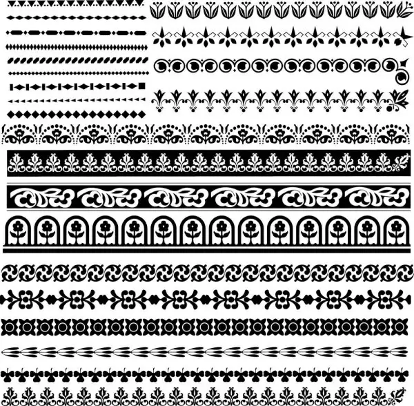 classic traditional pattern lace 03 vector