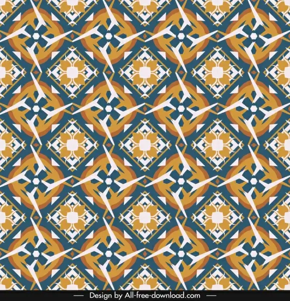 classical pattern template colorful flat repeating symmetric sketch