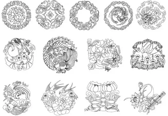 classical patterns vector