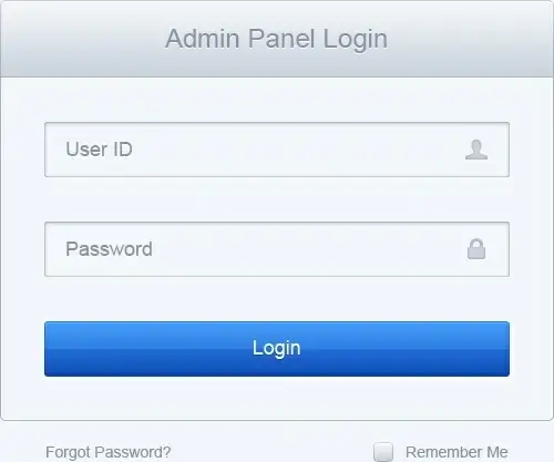 Clean Log In Form PSD