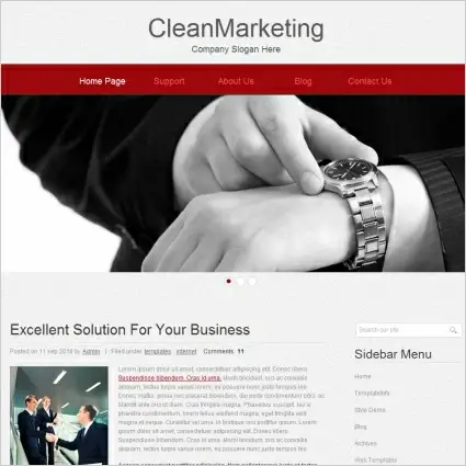 Clean Marketing Template