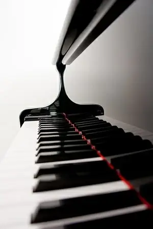 clean piano keyboard picture