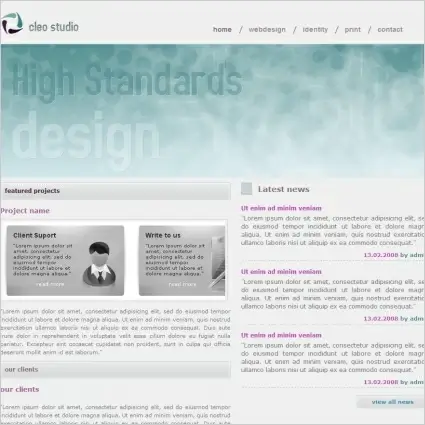 Cleo Studio Template