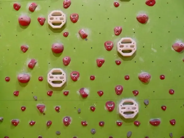 climbing holds red exercise wall
