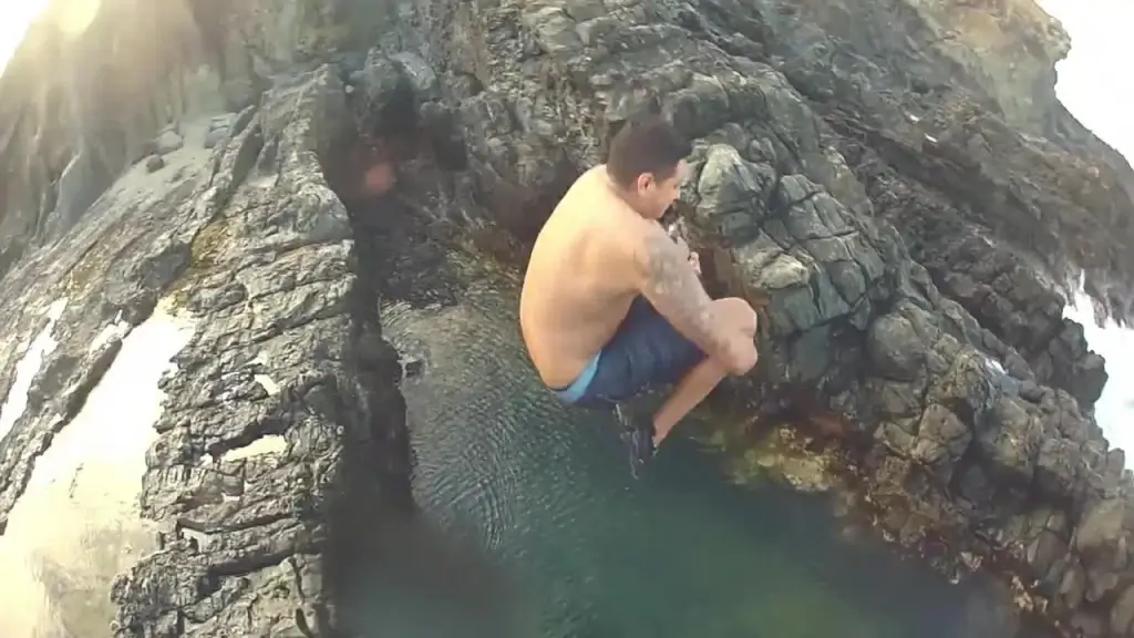 clip of man with outdoor activities on sea