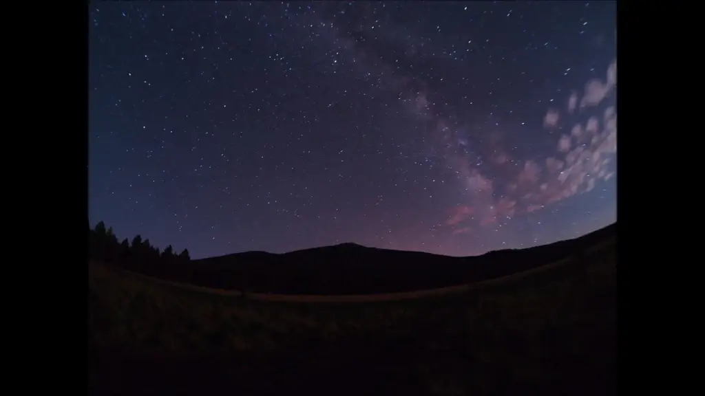 clip of movement of lights on starry sky