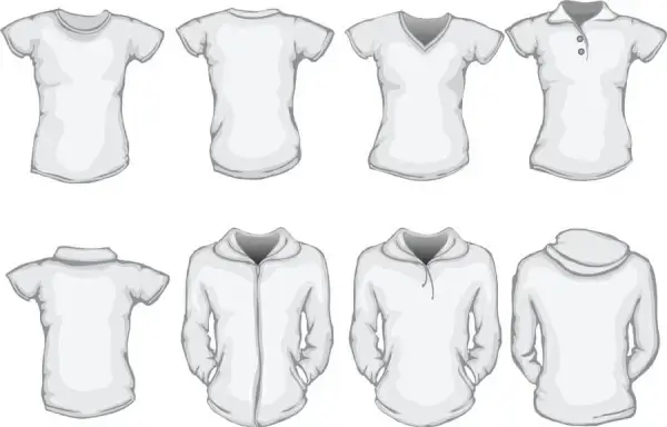 clothes template design vector