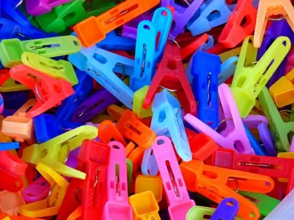 clothespins colorful laundry