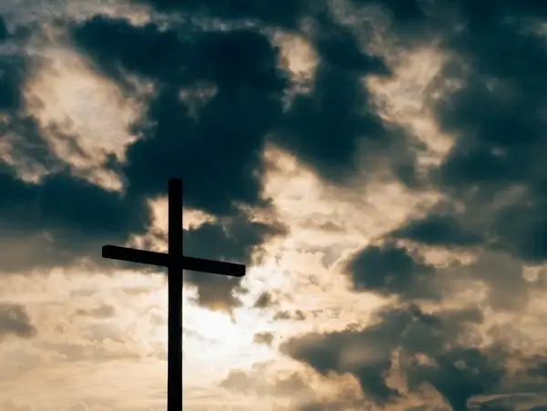 cloud cross crucifix dark dramatic god heaven jesus