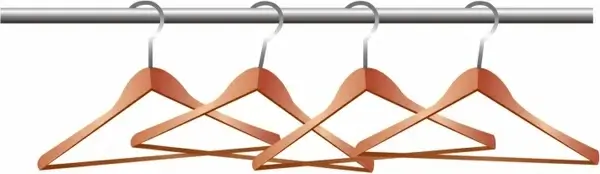 Coat hangers on a clothes rail