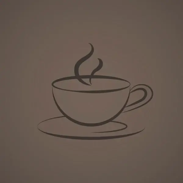 coffe cup logo icon vector